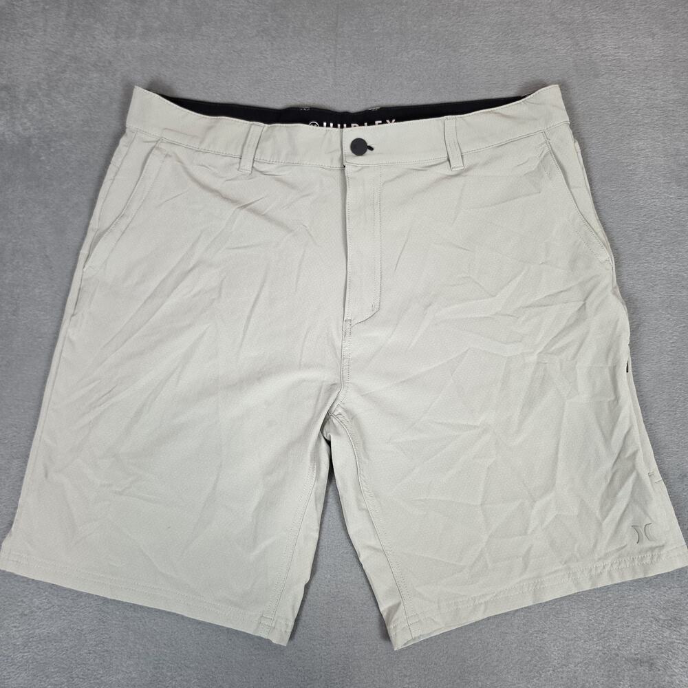 Hurley Phantom Hybrid Shorts Men's Size 38 Gray Performance Stretch Walk Shorts
